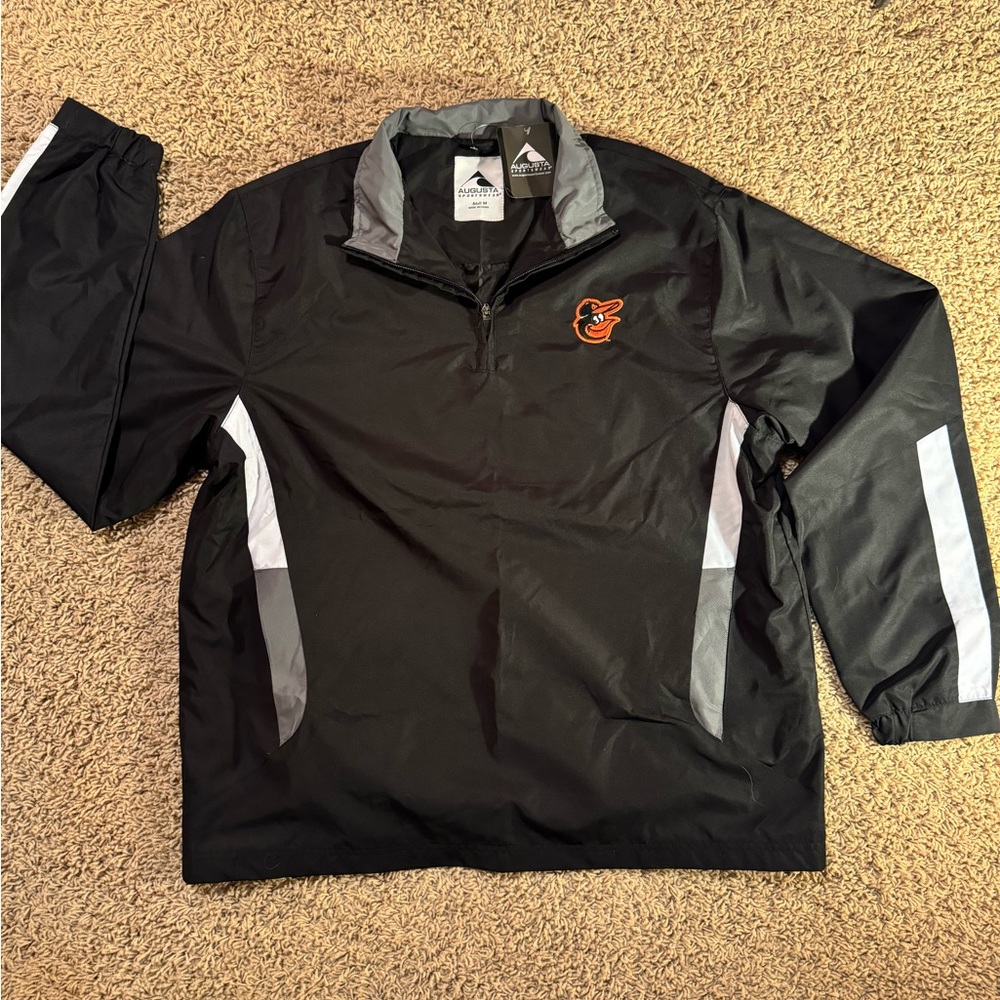 MLB Baltimore Orioles 1/4 zip pullover, Medium, NWT